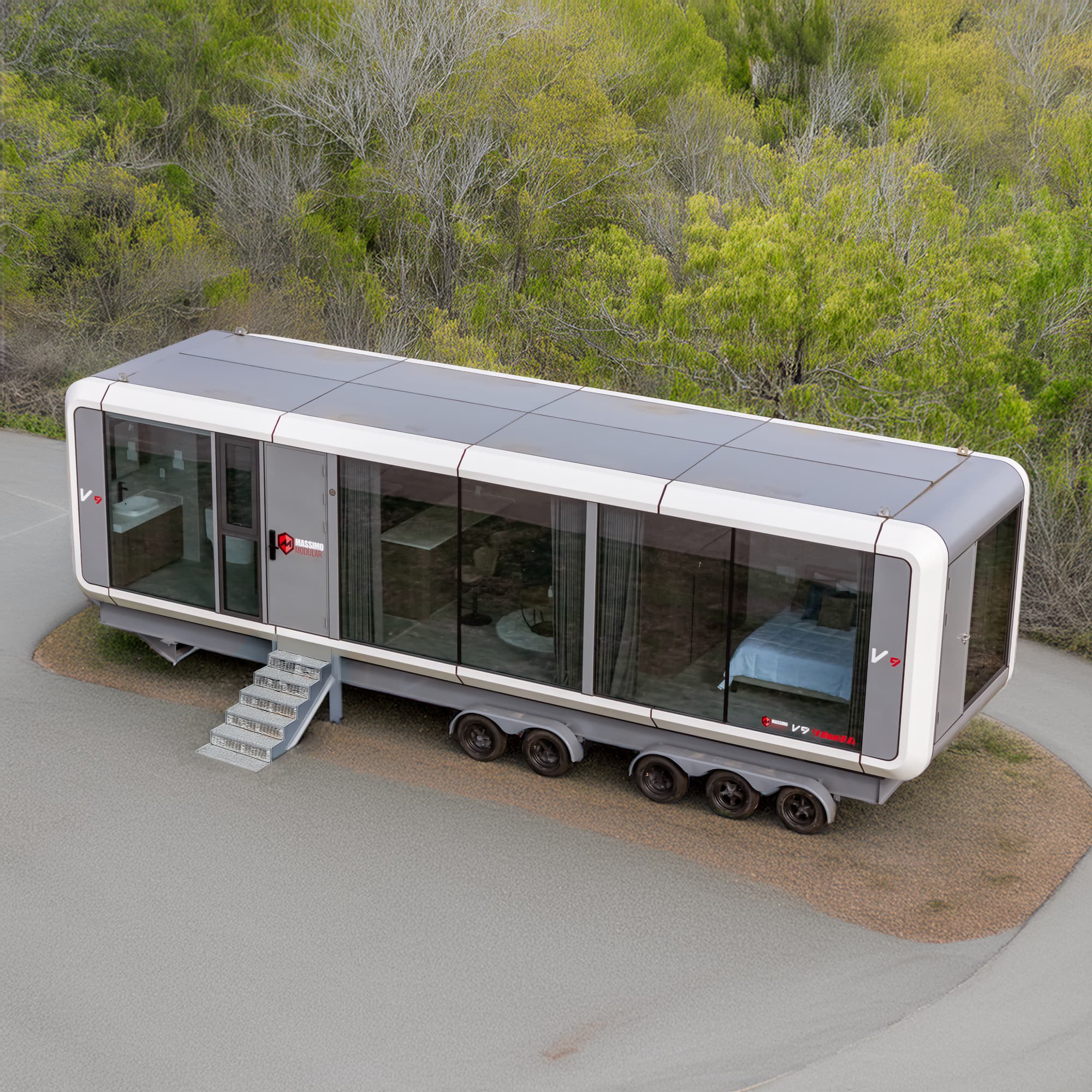 An Experience Tiny Homes model on a showcase lot